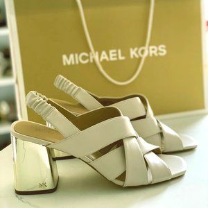 MICHAEL KORS Dixon Light Cream Sandals